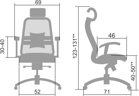 Офисное кресло Samurai S-3.04 c 3D подголовником - вид 5